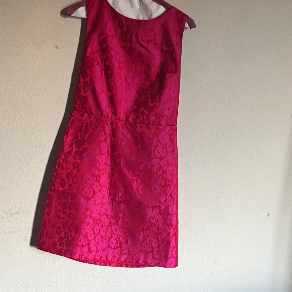 Elegant Pink Floral Mini Dress